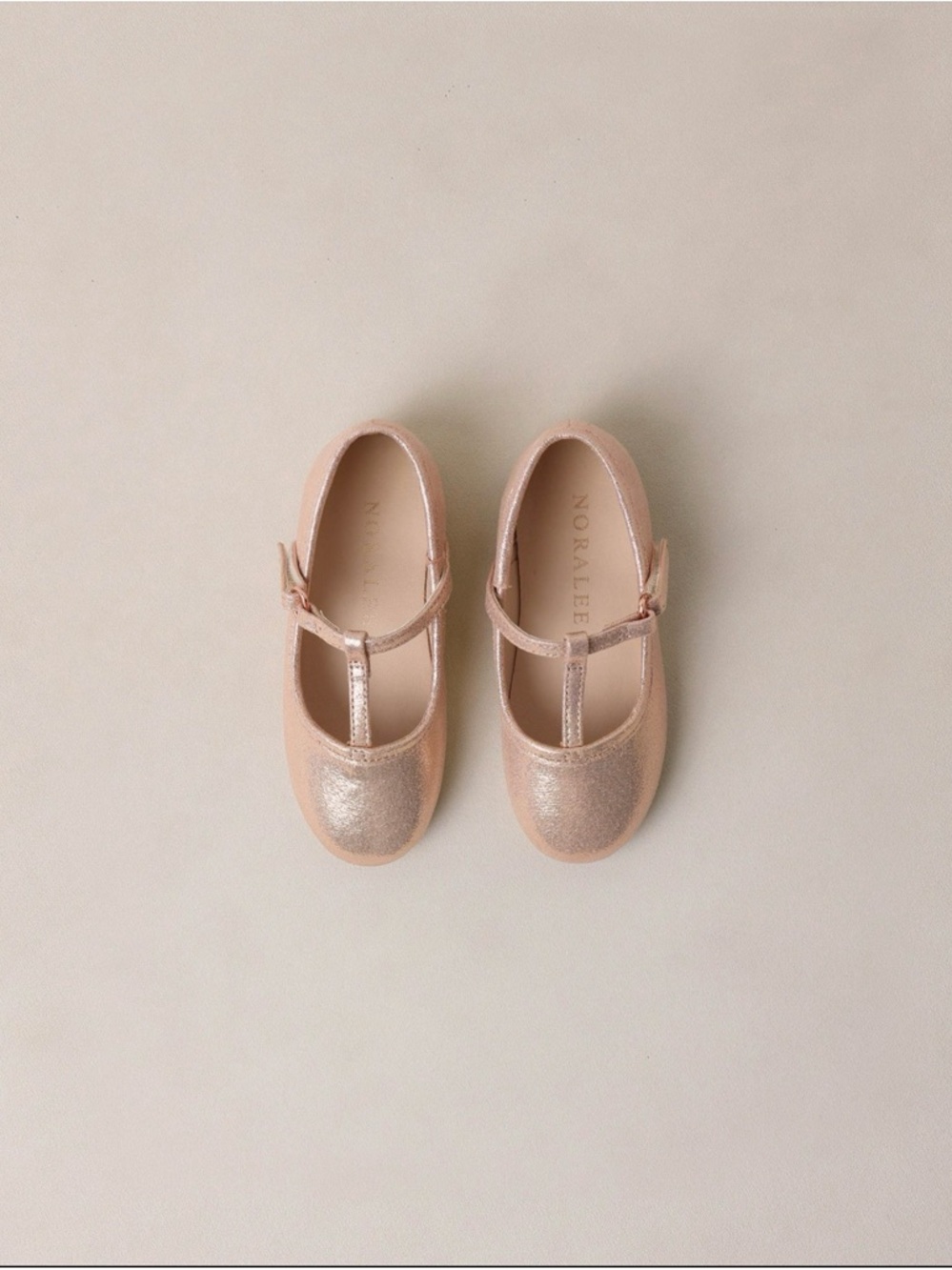 Noralee Girls' T-Strap Mary Jane in Pink Shimmer